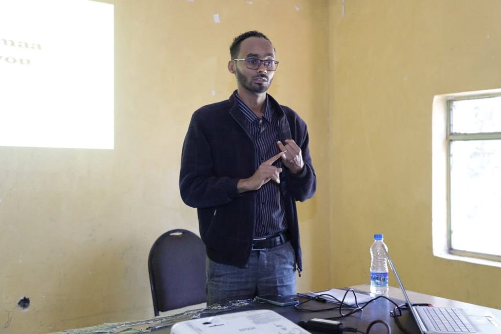 Mr. Abdi Berhanu at Community Services 