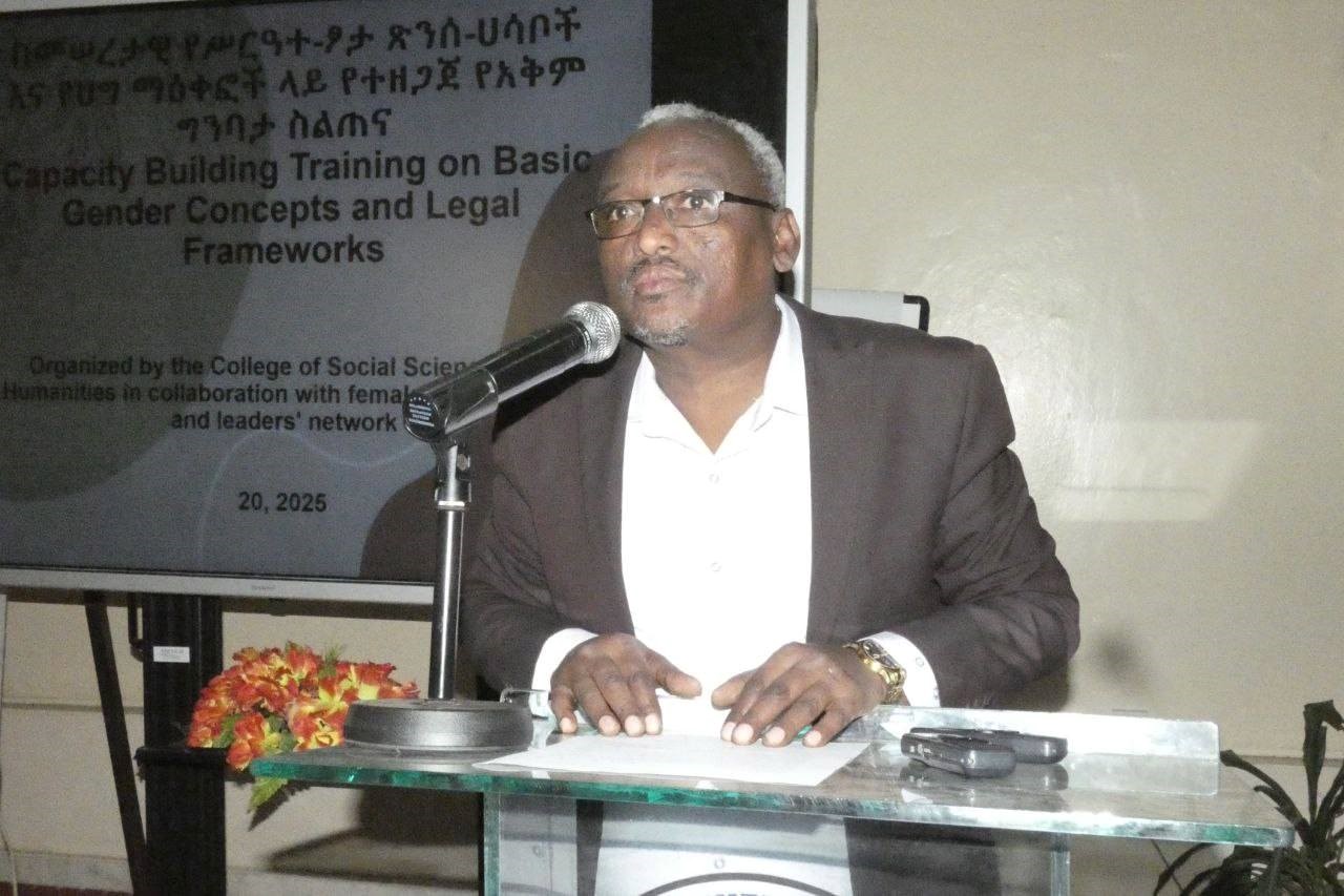 Dr. Mohammed Hasen at Capacity Building Training on Gender Issues and Legal Frameworks