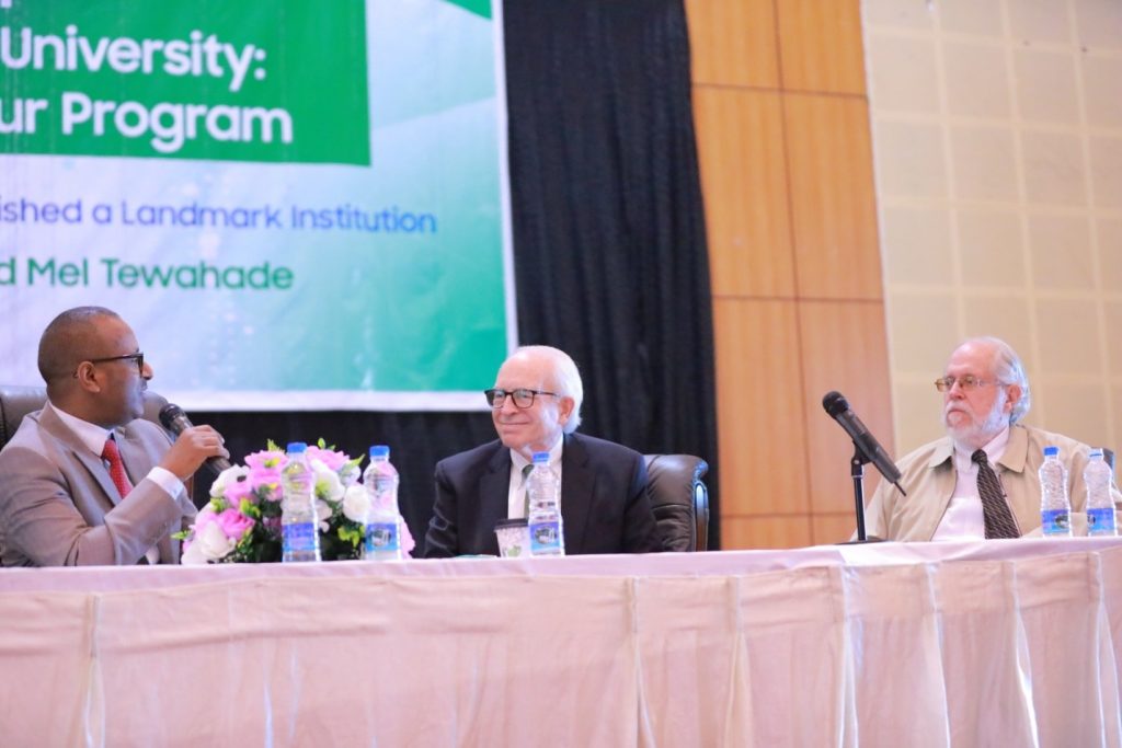 Jeff Moseley, Dr. Gary Kindell, and Mel Tewahade at Legacy of American Ethiopian Partnership