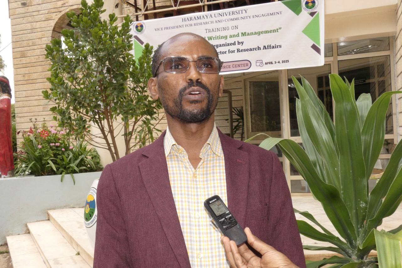 Dr. Deribachew Bekena at Academic Staff with Grant Proposal Development Training