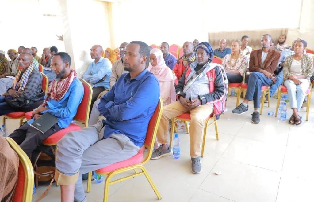 The workshop at the Afren Kalo Union Hall in Maya City brought together 54 participants training1