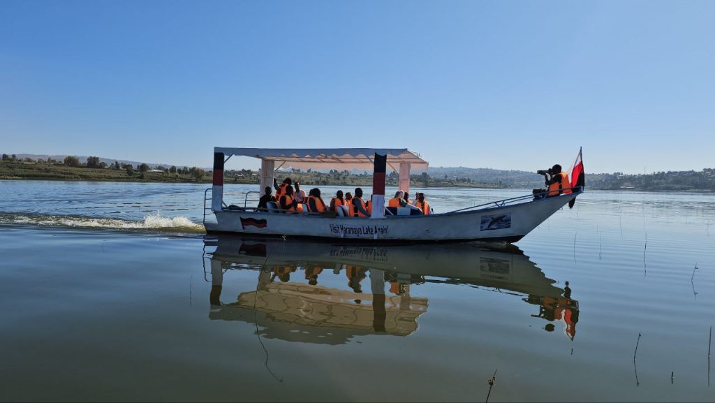 Hope for Ethiopia’s Ecological Future project participant on lake tour
