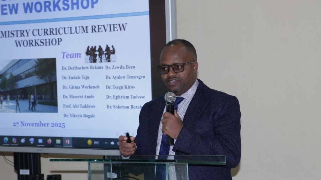 Dr. Zewedu Bezu, lecturer at Haramaya University