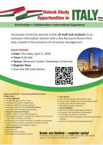 Scholarships. Collaboration. International Experience