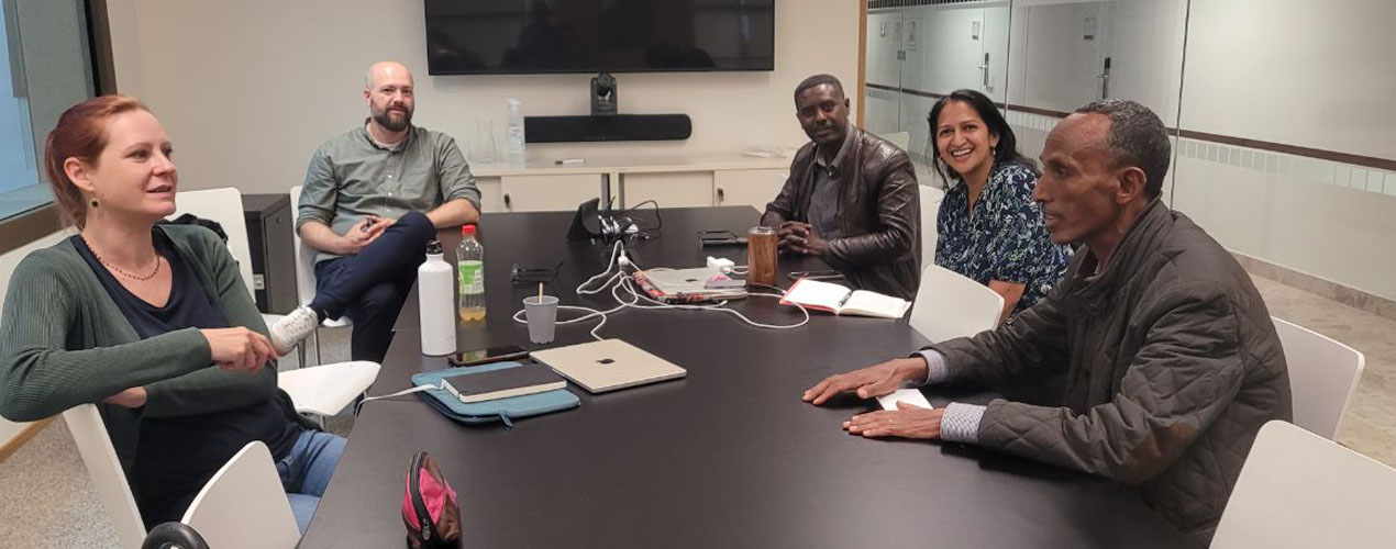 A delegation from Haramaya Universitya research visit at to tower slide