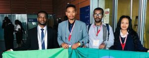 A delegation of undergraduate LL.B students, Mr. Bisrat Nabiyu Girma and Ms. Yeabsera Hairu Kedir